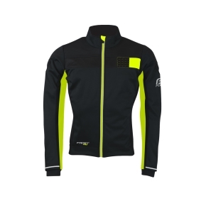 Bunda FORCE FROST KID softshell, fluo-černá