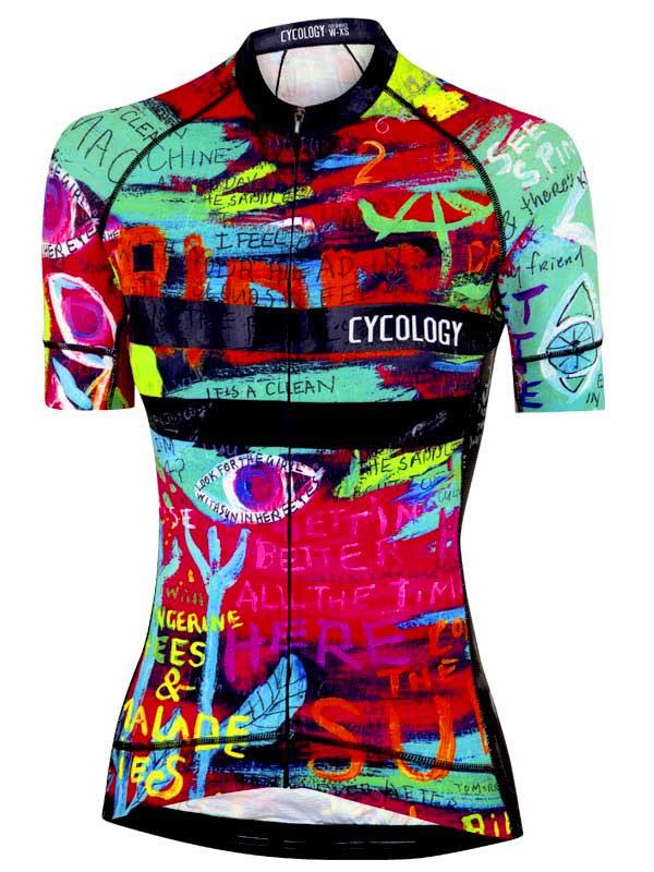 Cyklodres CYCOLOGY 8 Days (Aqua), dámský, krátký rukáv