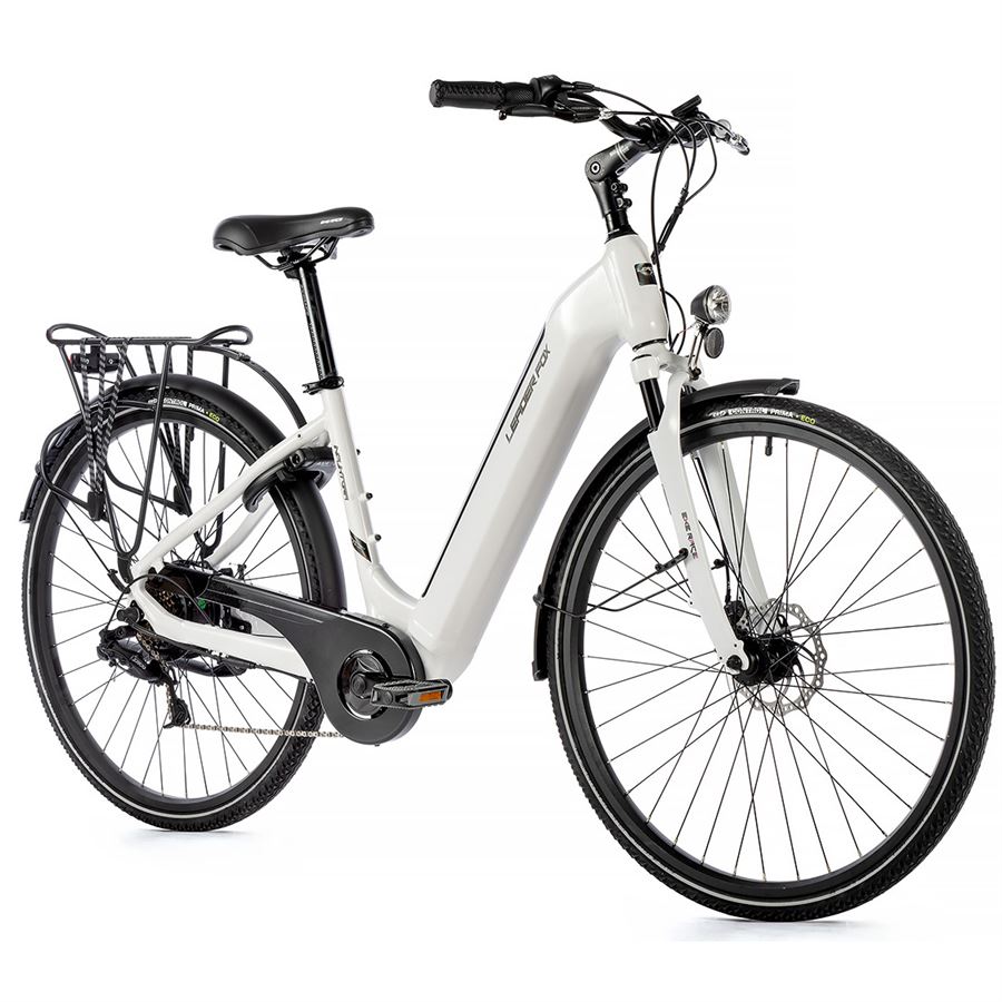 Městské elektrokolo Leader Fox INDUKTORA 28" 2023-2, bílá - ZDARMA dopravné, odborná montáž a seřízení!