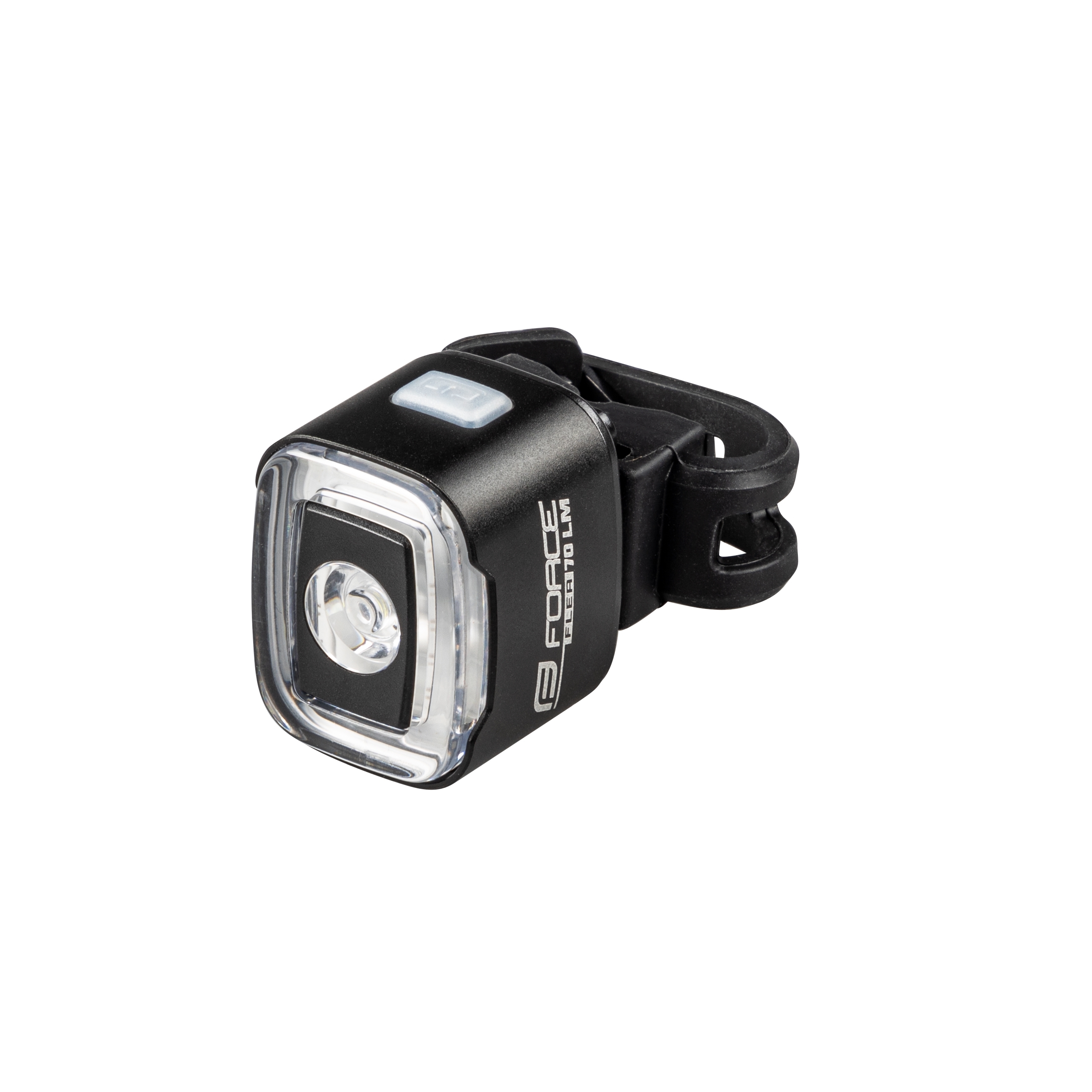 Blikačka přední/zadní FORCE FLEA 200LM USB, černá