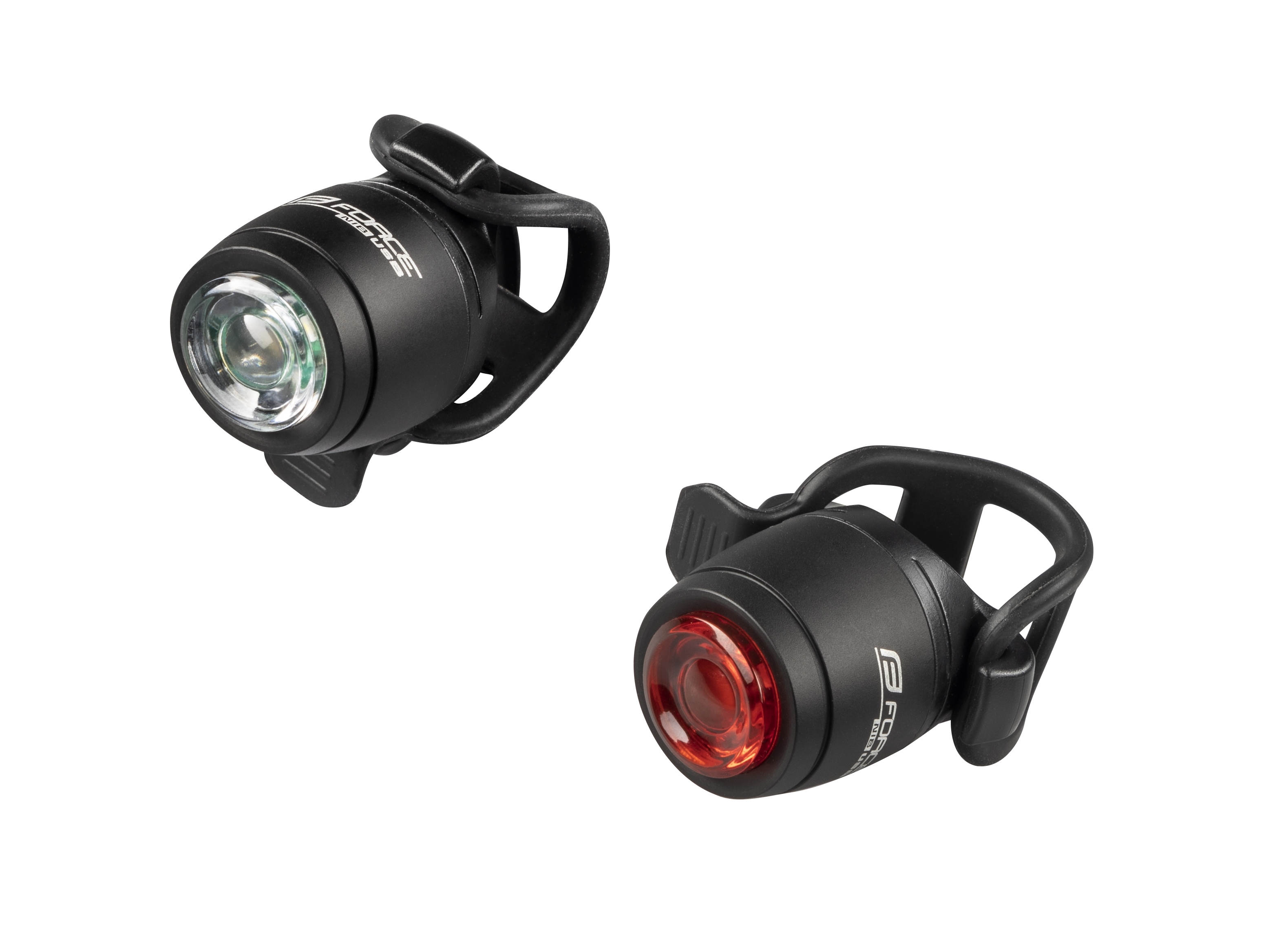 Blikačky sada FORCE NIB USB přední + zadní