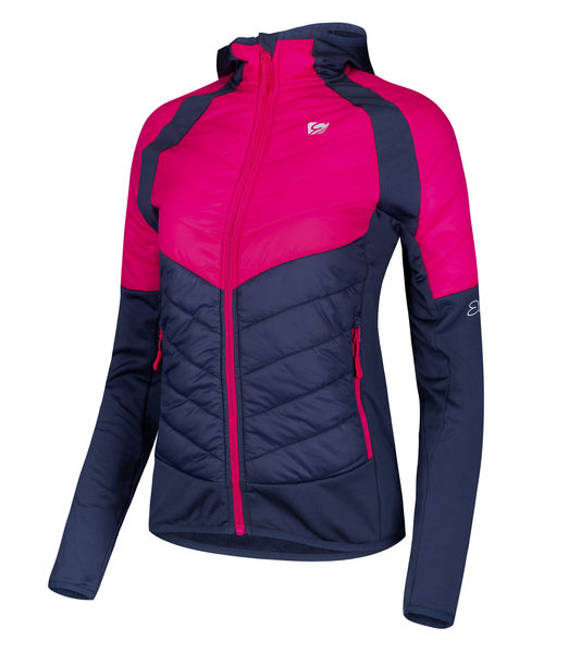 Dámská bunda/mikina ETAPE  SIERRA PRO 2.0, magenta/modr, velikost M