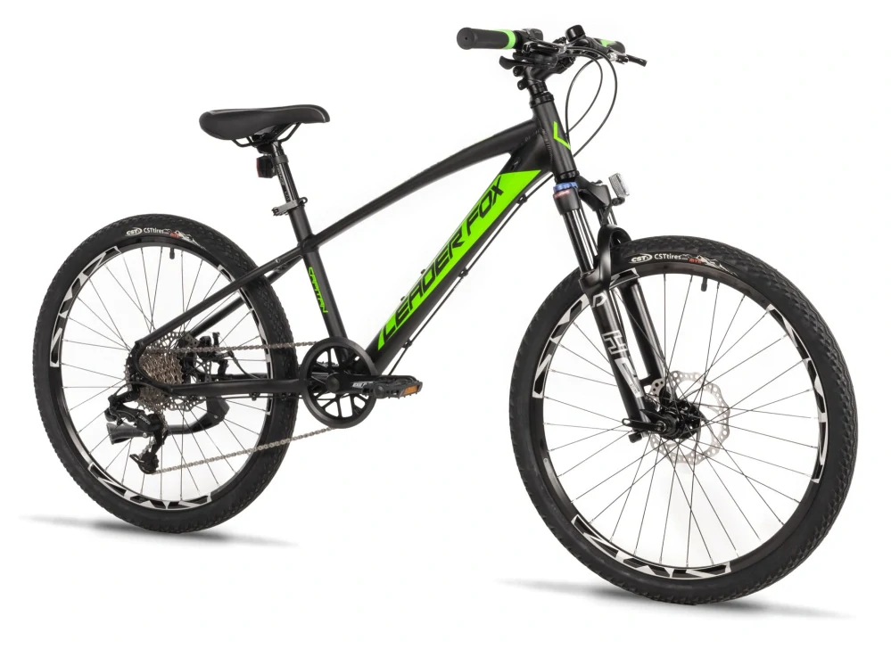 Leader Fox CAPITAN chlapecký 24" 2025-1, black/green - ZDARMA dopravné, seřízení a odborná montáž!
