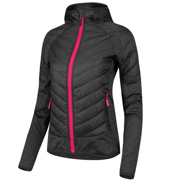 Dámská bunda/mikina ETAPE SIERRA PRO 2.0, černá/růžová