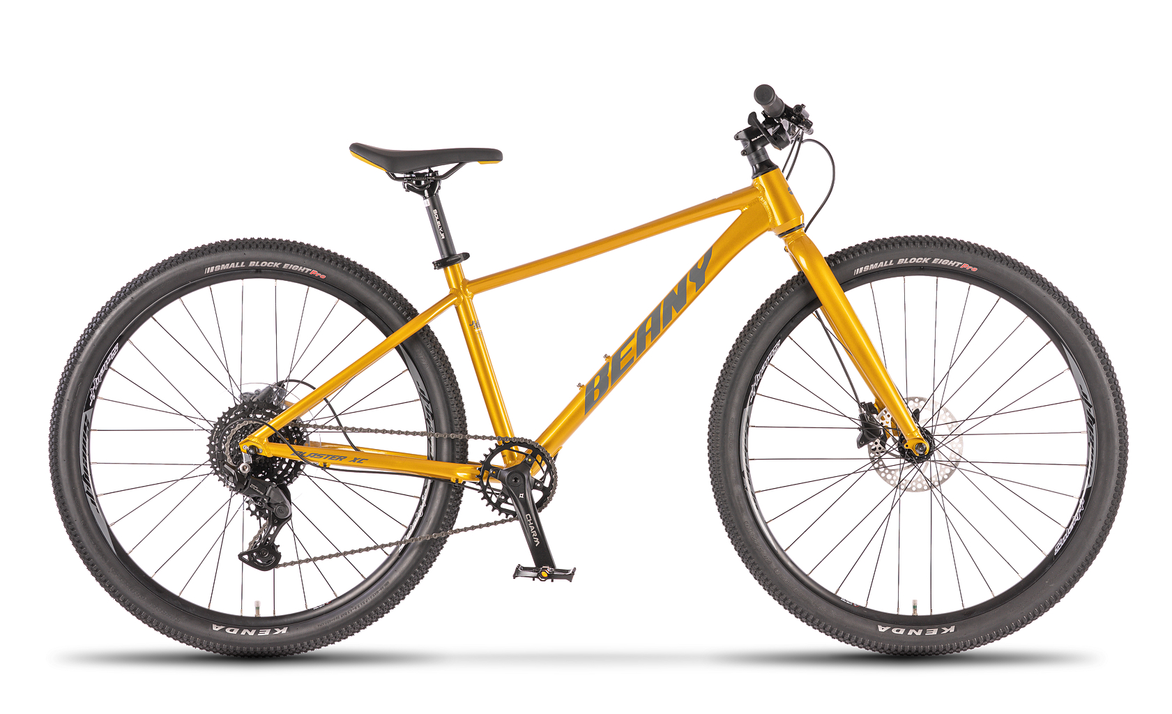 Juniorské kolo Beany BLASTER XC model 2026, pneu 27,5", barva gold - ZDARMA dopravné, seřízení, odborná montáž a sada světel!