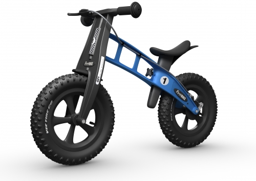 Odrážedlo FirstBike FAT light blue - ZDARMA dopravné, košík a zvonek!