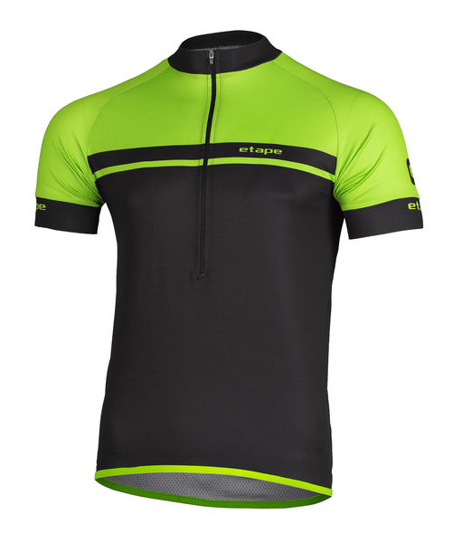 Pánský cyklistický dres ETAPE DREAM, černá/zelená
