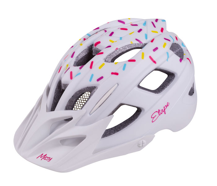 Dětská cyklistická přilba ETAPE Missy, barva bílá matná