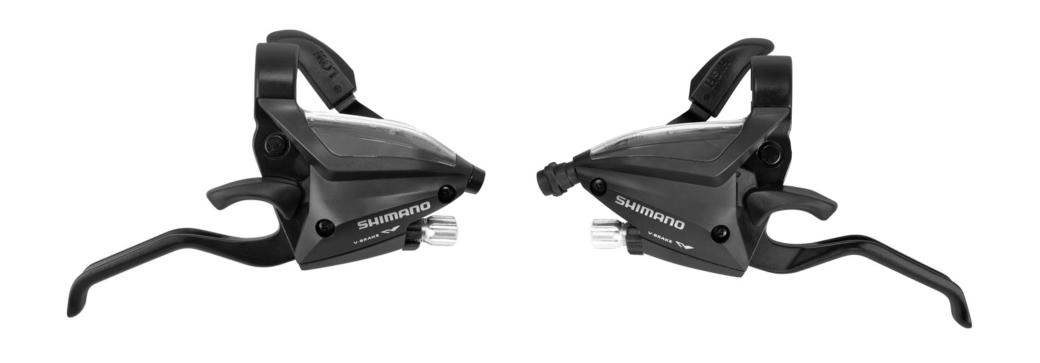 Řazení SHIMANO STEF5002 "V" 3x8 černé, levé + pravé