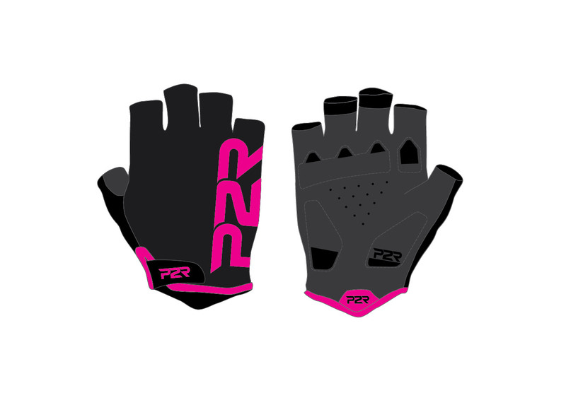 Rukavice dámské P2R ZARRIA, black-rose pink