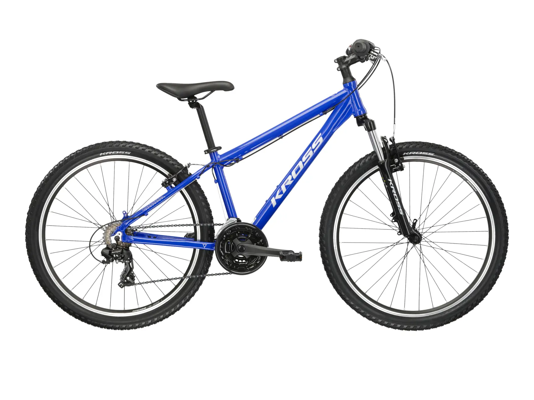 KROSS HEXAGON 1.0, model 2025, pneu 26", barva modrá/stříbrná - ZDARMA dopravné, odborná montáž, seřízení a sada světel!