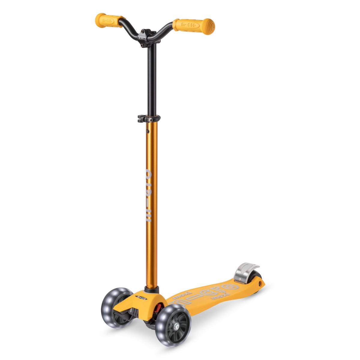 Koloběžka Maxi Micro Deluxe PRO LED, yellow - ZDARMA doprava a Zdravá láhev!