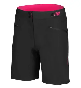 Dámské cyklistické volné kalhoty CAT 2.0, černá/růžová