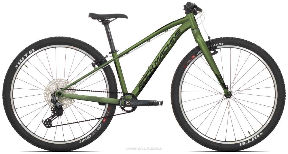 Rock Machine THUNDER 29 VB, Gloss Metallic Khaki/Pearl Black - ZDARMA dopravné, odborná montáž a seřízení!