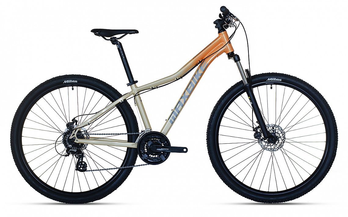 MAXBIKE APO Lady 29", barva béžová - ZDARMA dopravné, odborná montáž, seřízení a zadní světlo KLS!