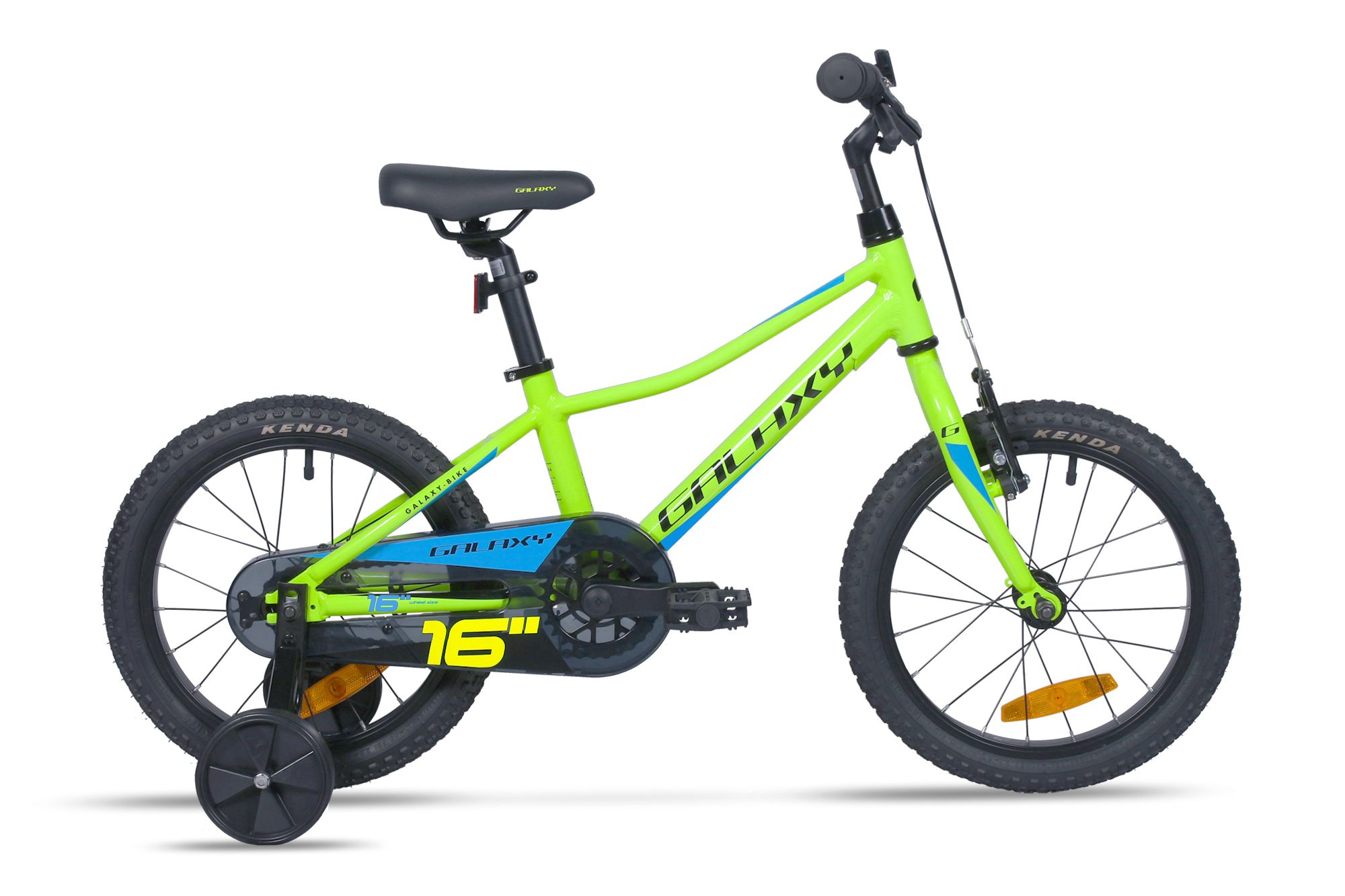 Dětské kolo GALAXY SPUTNIK model 2024, pneu 16", barva zelená - ZDARMA dopravné, seřízení a odborná montáž!