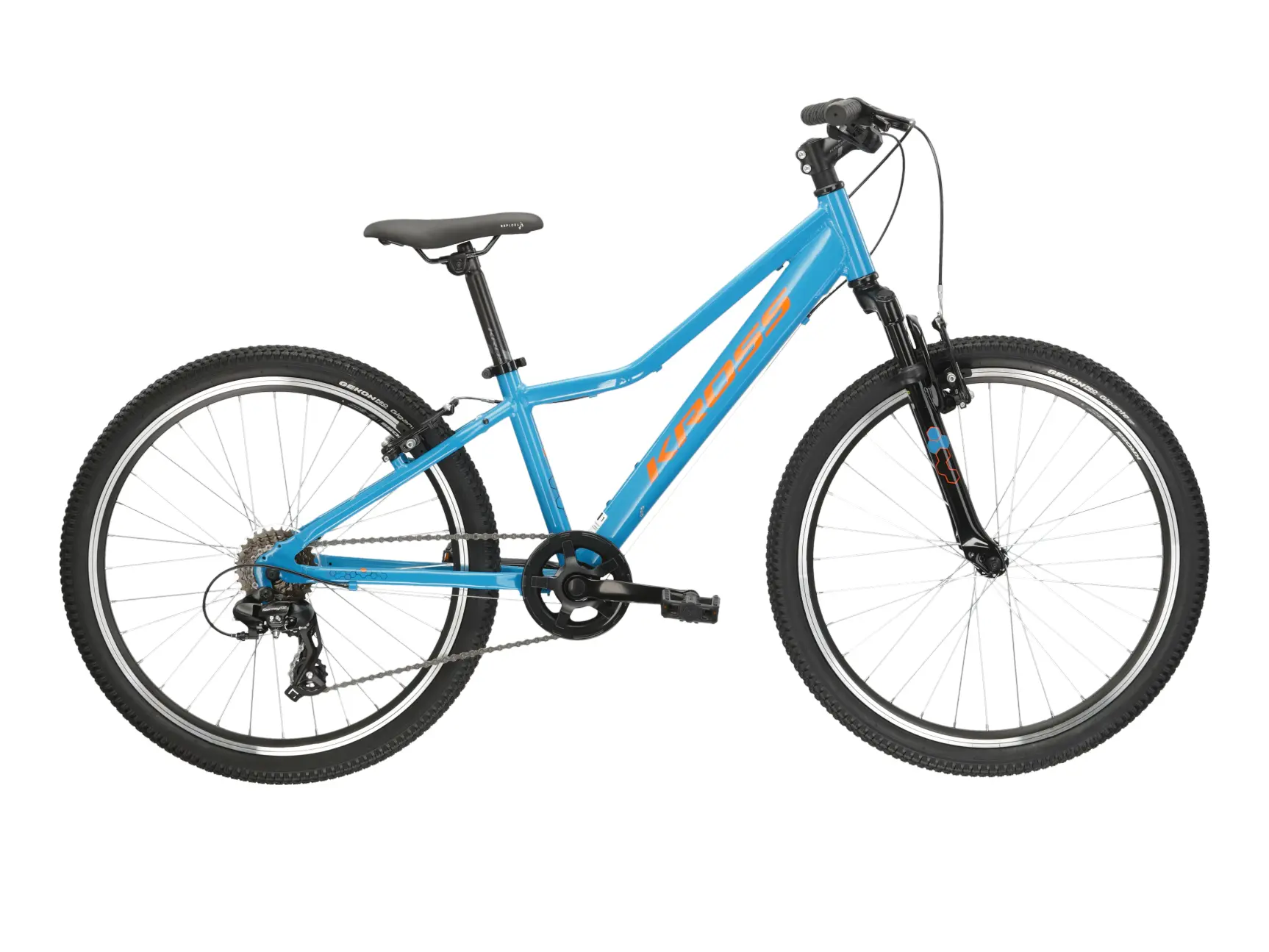 KROSS HEXAGON JR 1.0, model 2025, pneu 24", barva tyrkysova - ZDARMA dopravné, odborná montáž, seřízení a sada světel TWINS!