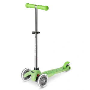 Koloběžka Mini Micro Deluxe Glow LED lime - ZDARMA dopravné a Zdravá láhev! 