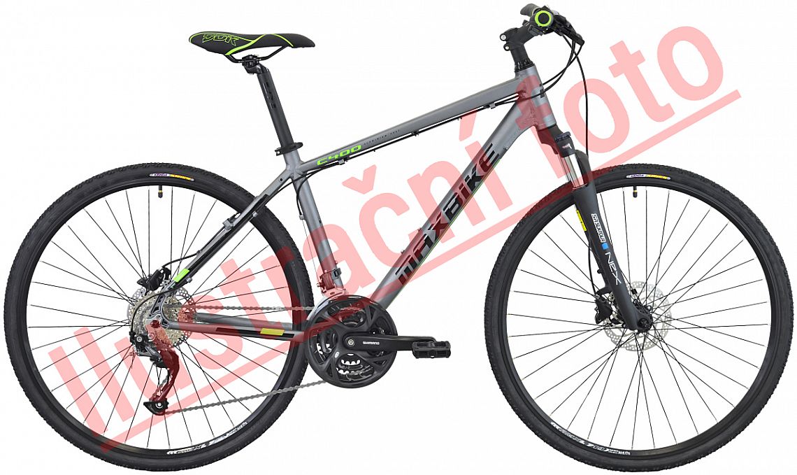 Maxbike FRASER 28", barva šedá, rám 16"(M) - ZDARMA dopravné, seřízení, odborná montáž a a zadní světlo KLS!