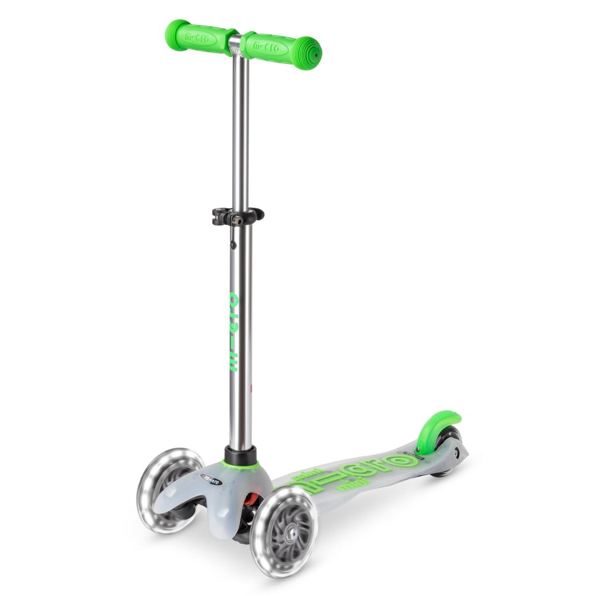 Koloběžka Mini Micro Deluxe Flux LED neon green - ZDARMA dopravné! 