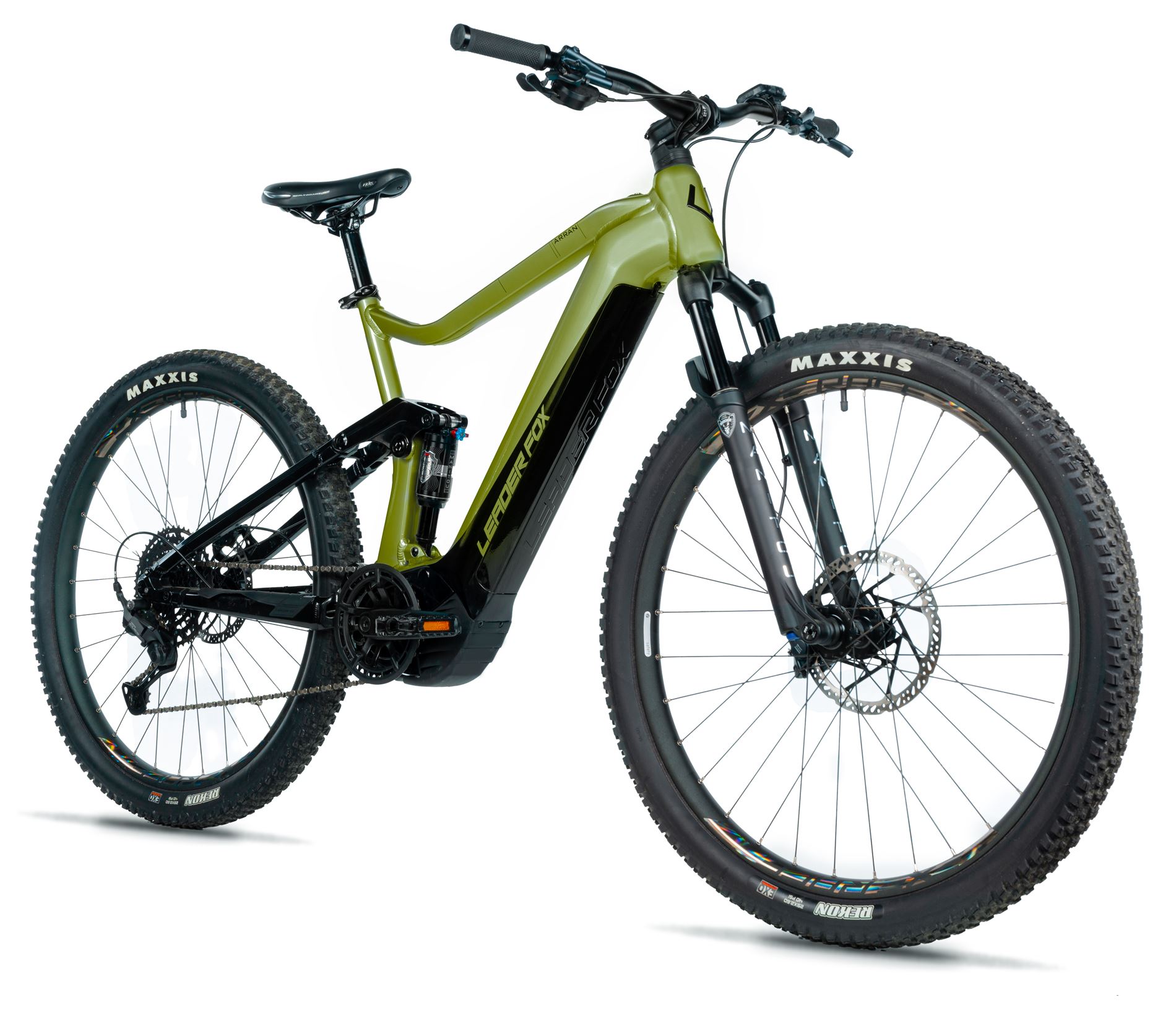 Leader Fox ARRAN FULL PANASONIC 27,5", rám 16", 2025-1, army - ZDARMA dopravné, odborná montáž, seřízení!