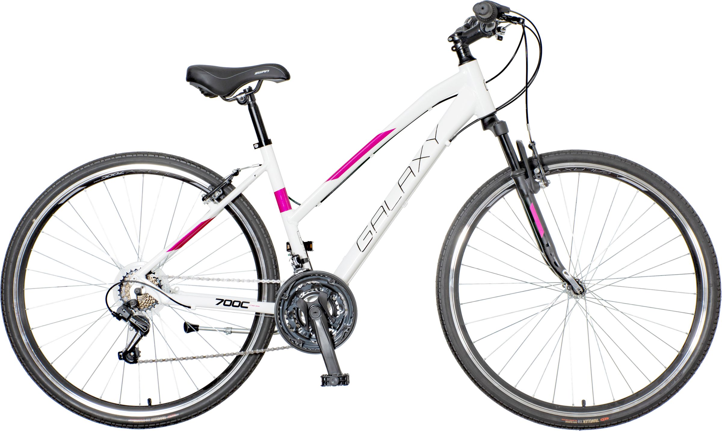 GALAXY ELARA pneu 28", model 2024, barva bílá - ZDARMA dopravné, seřízení, odborná montáž a sada světel!