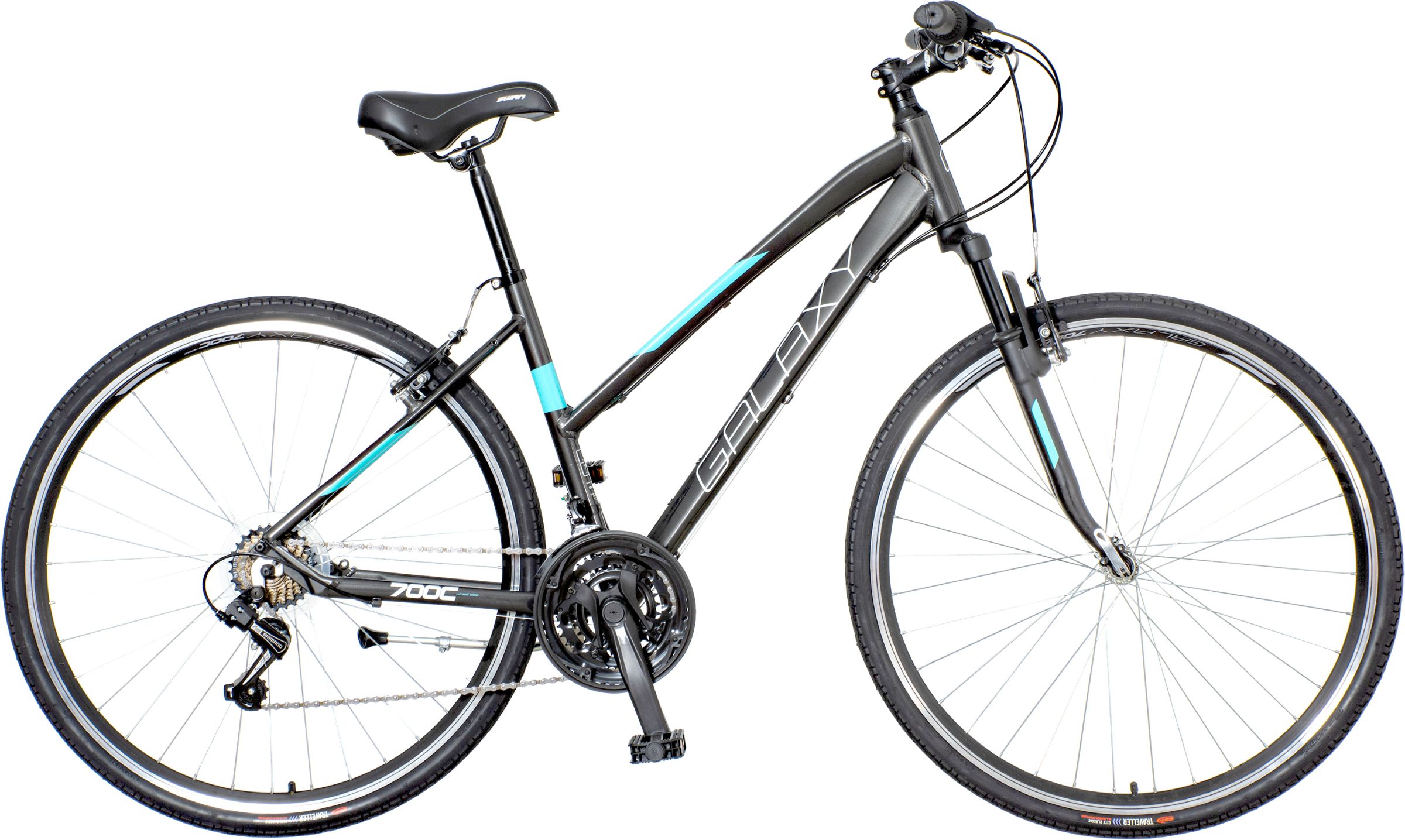 GALAXY ELARA pneu 28", model 2024, barva šedá - ZDARMA dopravné, seřízení, odborná montáž a sada světel!