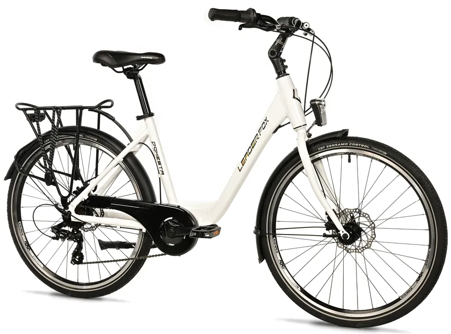 Leader Fox DOMESTA 26", rám 17", 2025-2, bílá/černá - ZDARMA dopravné, seřízení a odborná montáž!