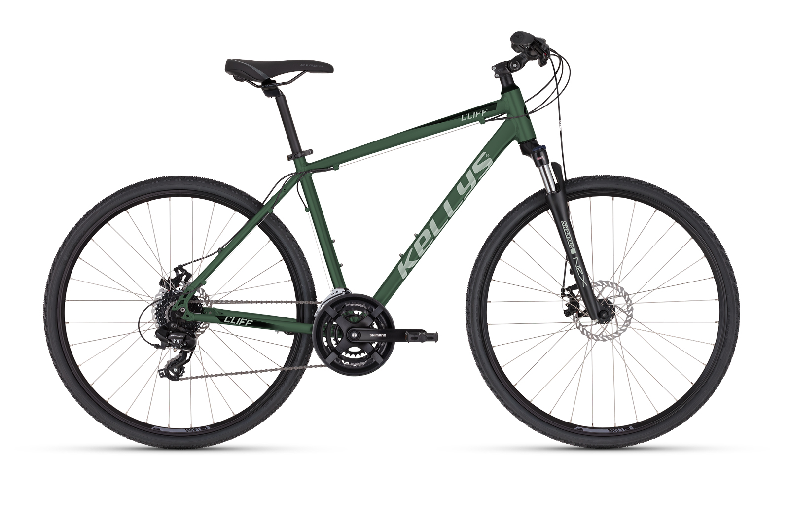 Kellys Cliff 70 Moss Green 2025 - ZDARMA dopravné, seřízení, odborná montáž a zadní světlo KLS!