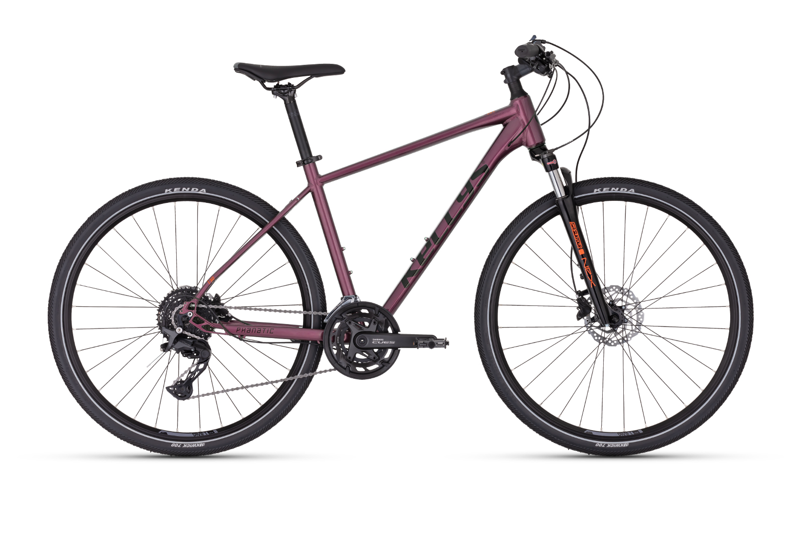KELLYS Phanatic 30 Dark Plum 28" - ZDARMA dopravné, seřízení, odborná montáž a sada světel!