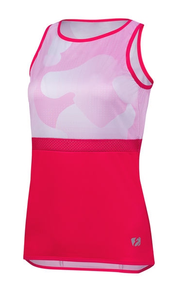Dámský cyklistický dres SUMMER, bílá/růžová