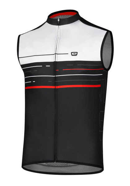 Pánský cyklistický dres ETAPE BLAZE, černá/bílá