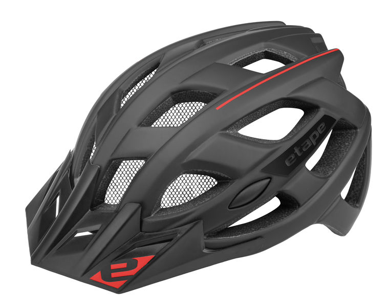 Cyklistická přilba na kolo ETAPE Escape, barva černá/červená mat