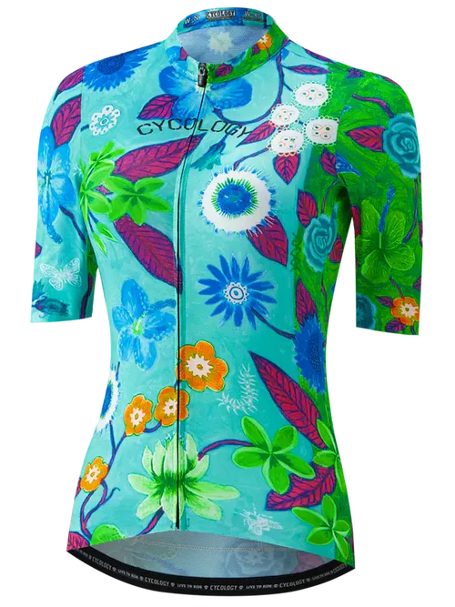 Cyklodres CYCOLOGY Aloha Aqua Reborn, dámský, krátký rukáv