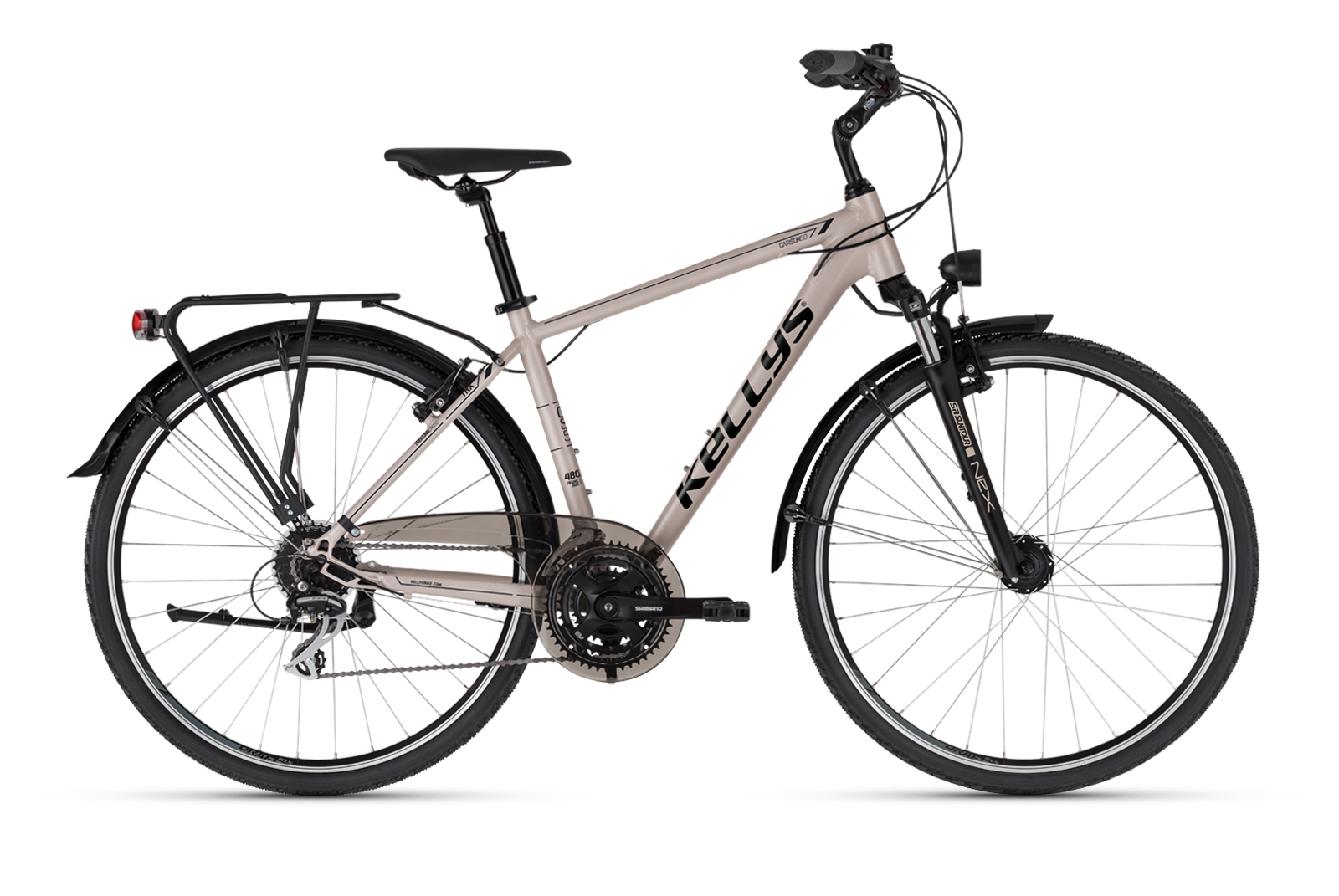 KELLYS Carson 50 Desert Brown 28", 2025 - ZDARMA dopravné, seřízení, odborná montáž a sada světel!