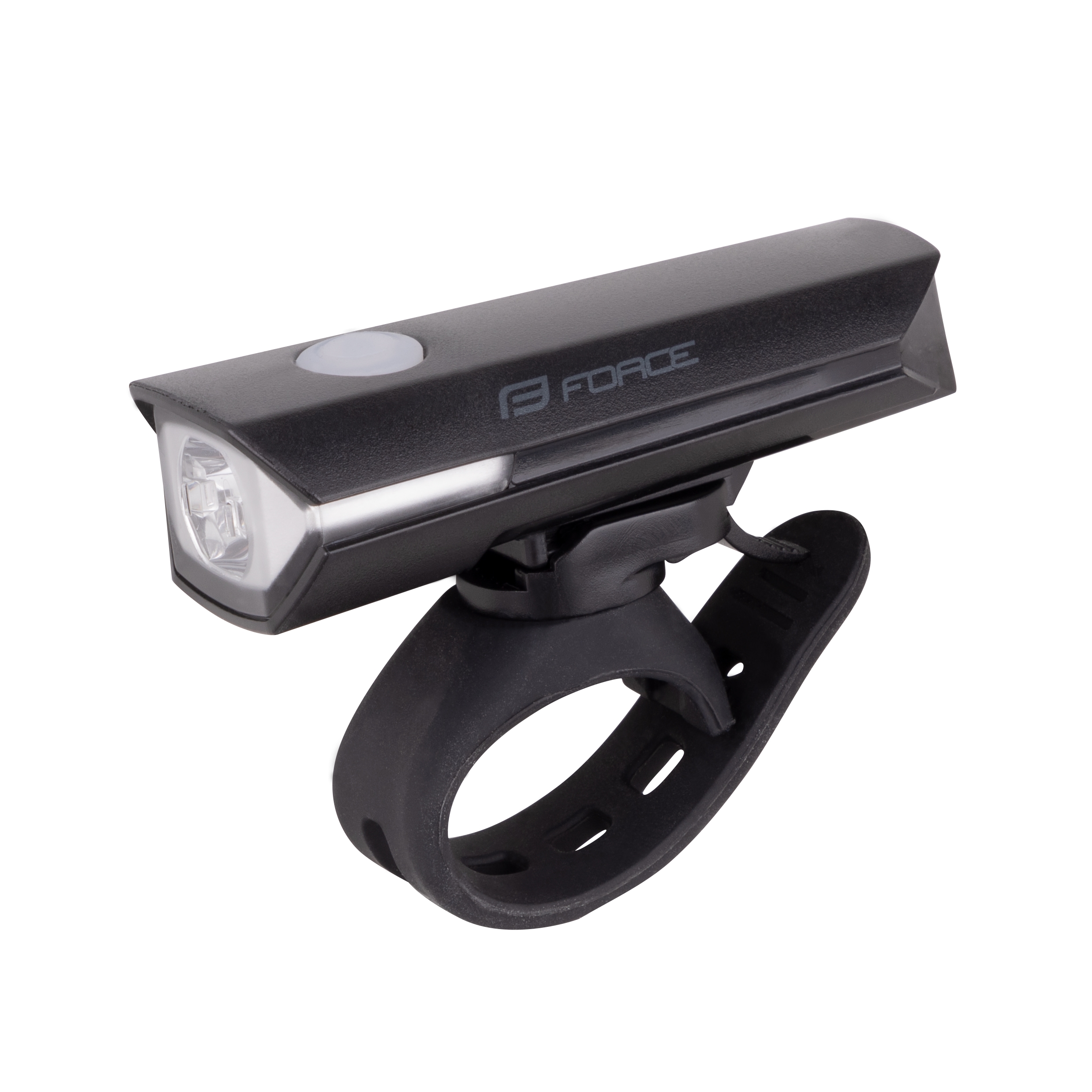 Světlo přední FORCE FLUX 200LM USB, černé