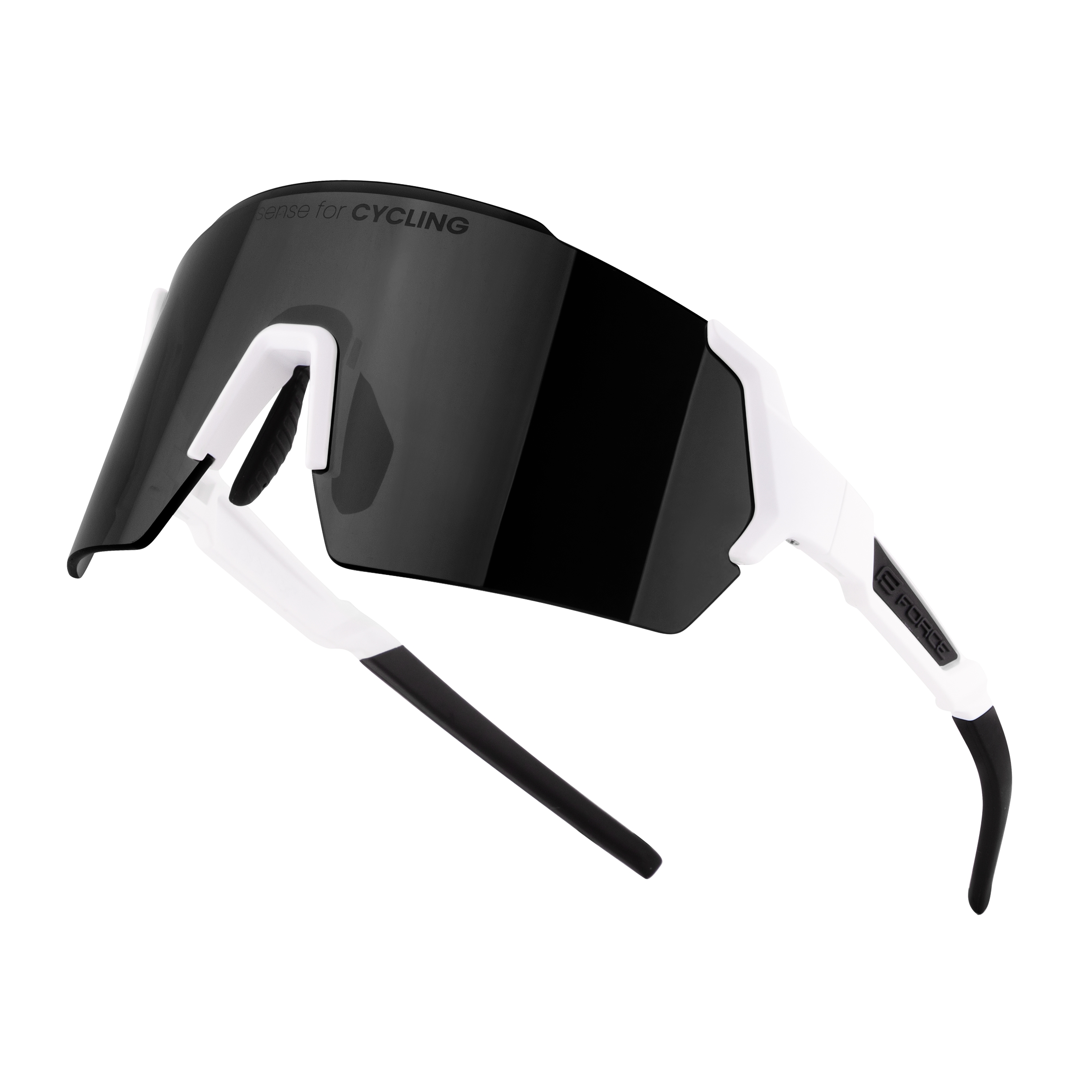 Brýle FORCE ELECTRA bílé, černé zrcadlové sklo