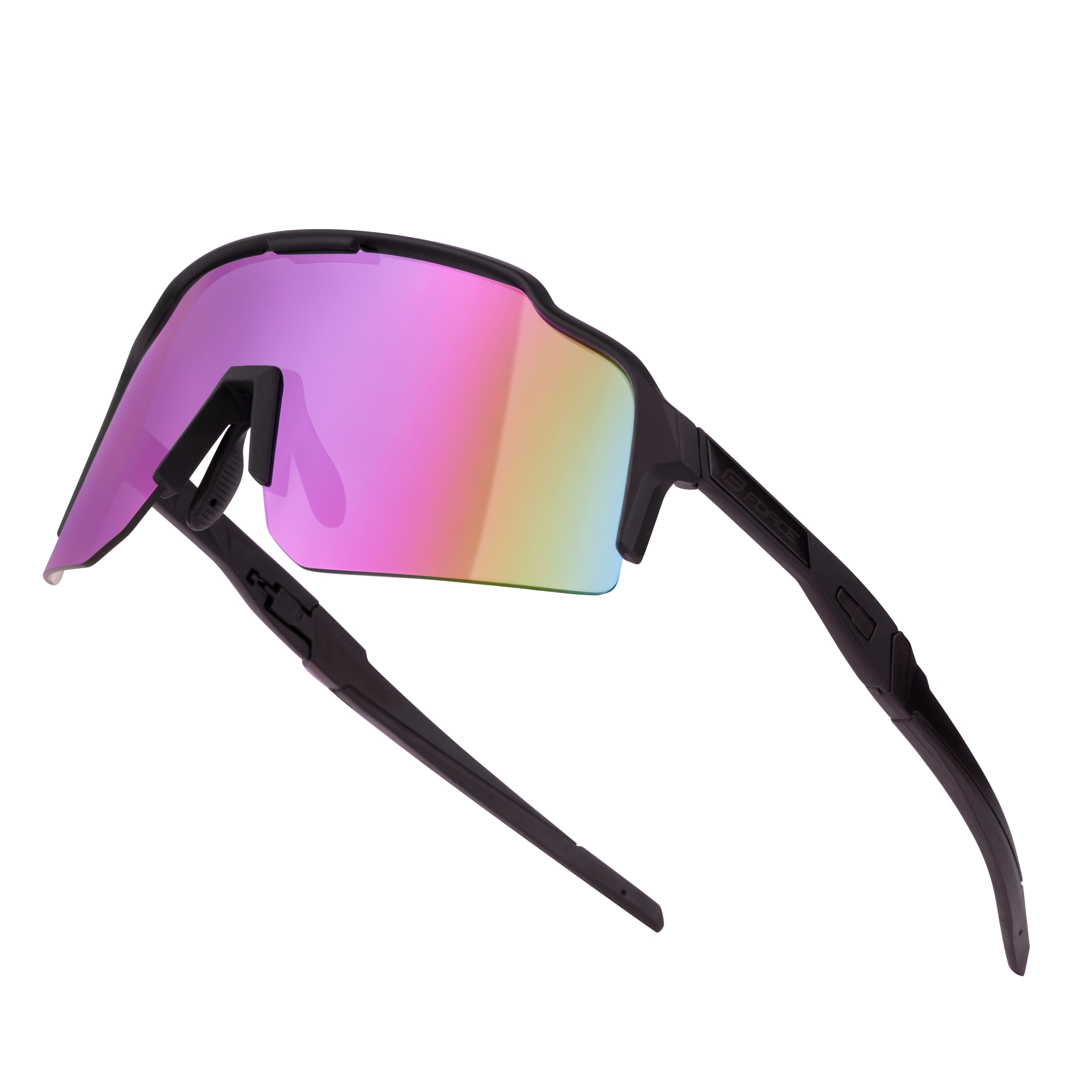 Brýle FORCE STRIVE černé, fialovo-žluté zrc. sklo