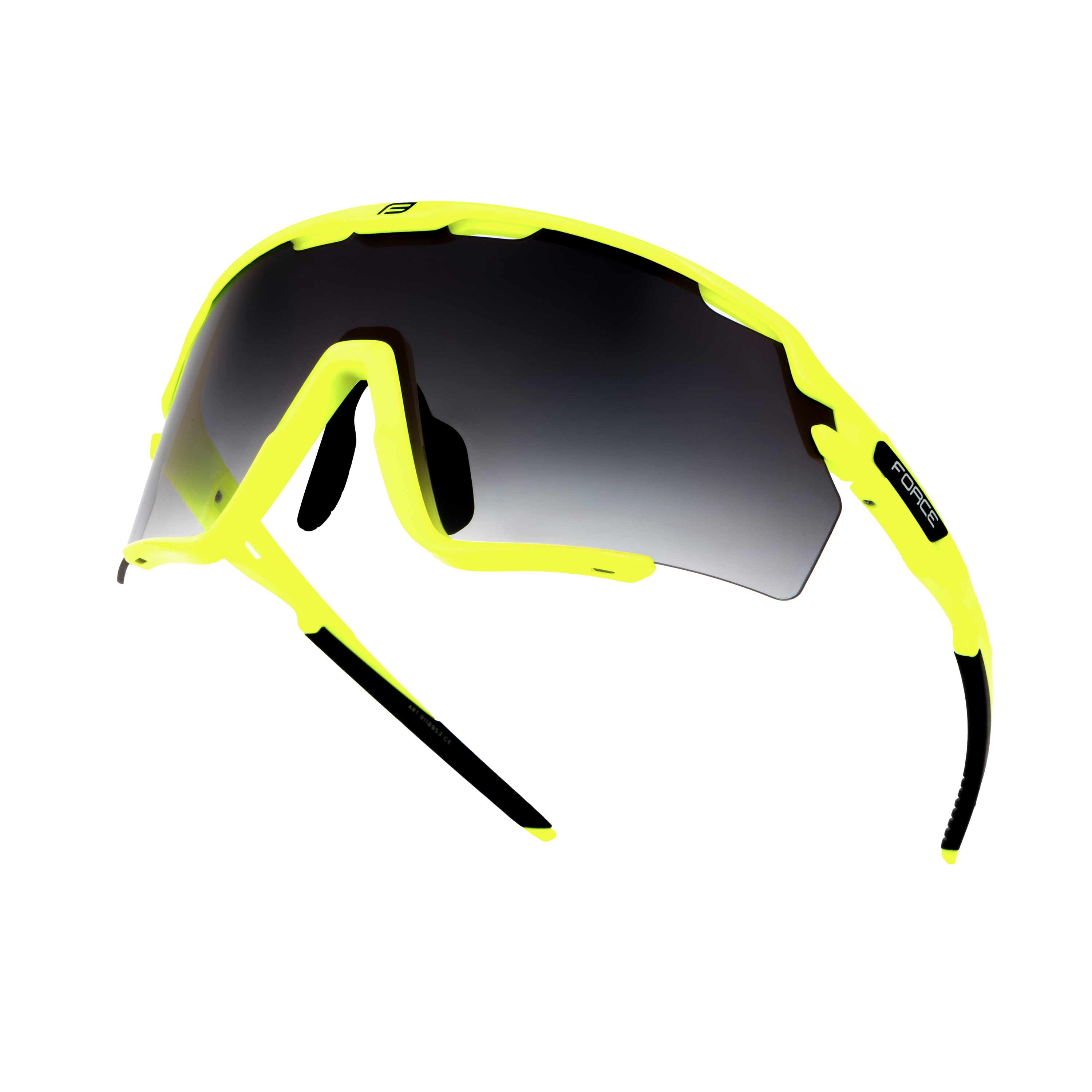 Brýle FORCE CYCLONE černo-fluo, černé přechod. sklo