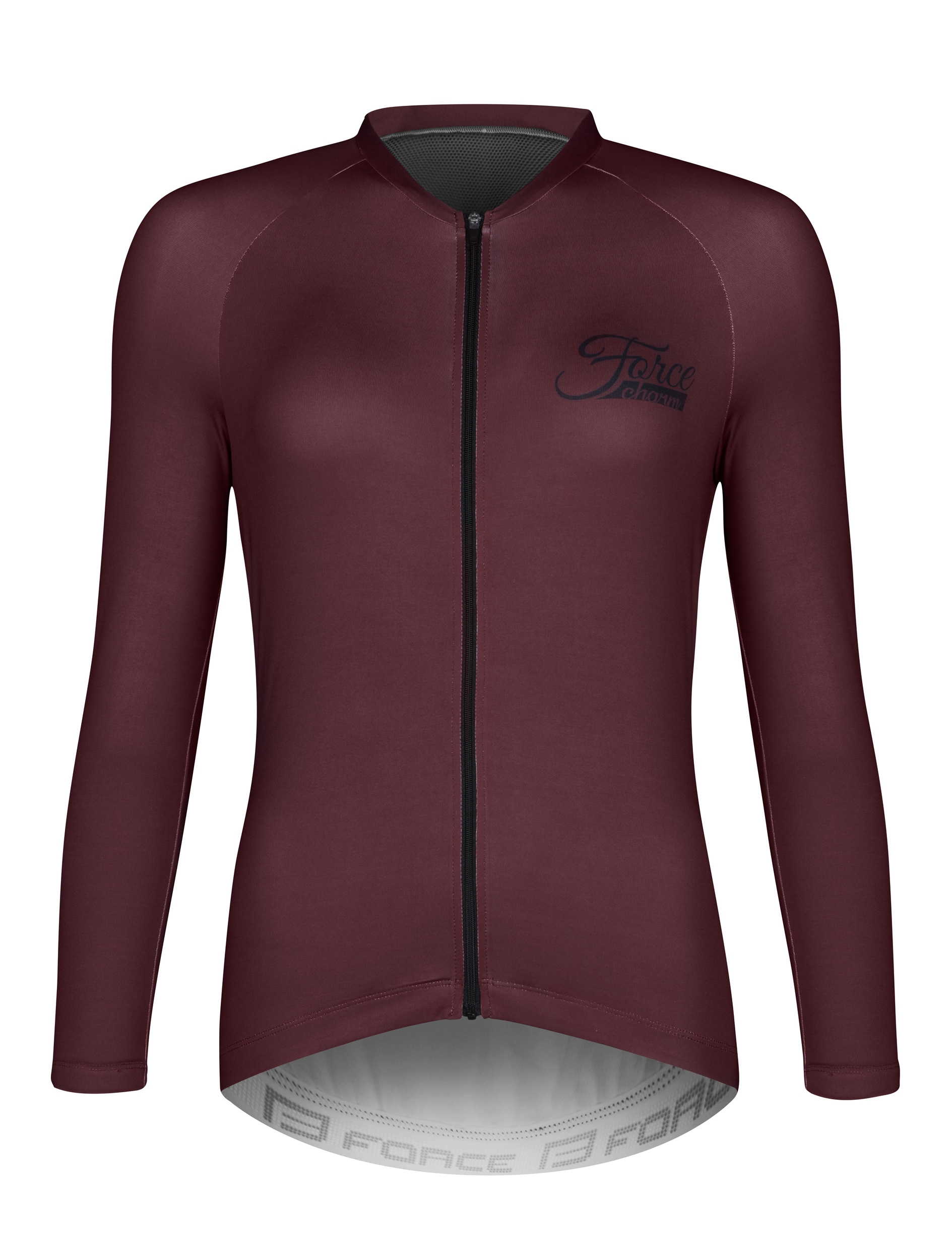 Dres FORCE CHARM UNI dlouhý rukáv, bordó
