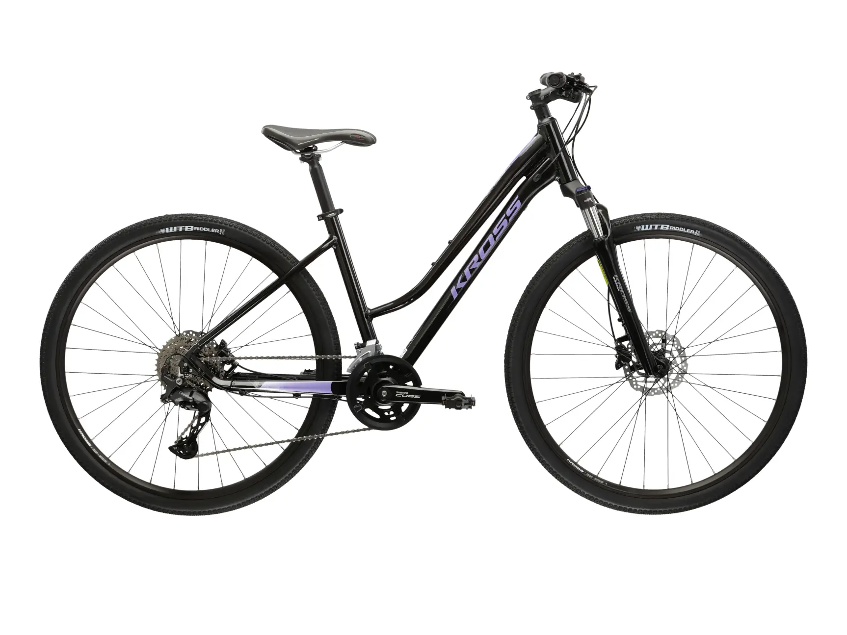 KROSS EVADO 7.0 LADY, model 2025, pneu 28", barva černá - ZDARMA dopravné, seřízení, odborná montáž a sada světel!