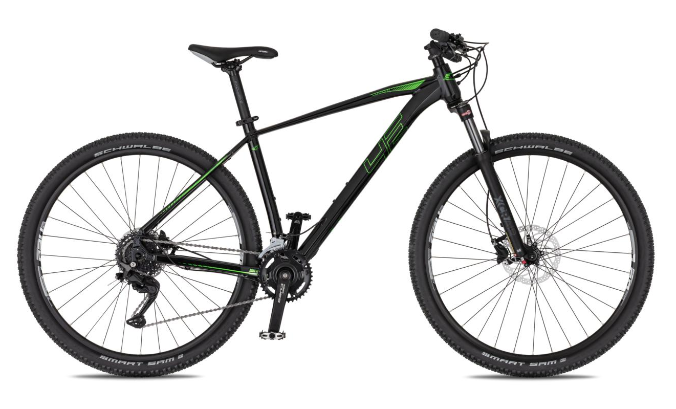 4EVER FRONTBEE 29", model 2025, barva pearl black/green - ZDARMA dopravné, seřízení, odborná montáž a pojištění!
