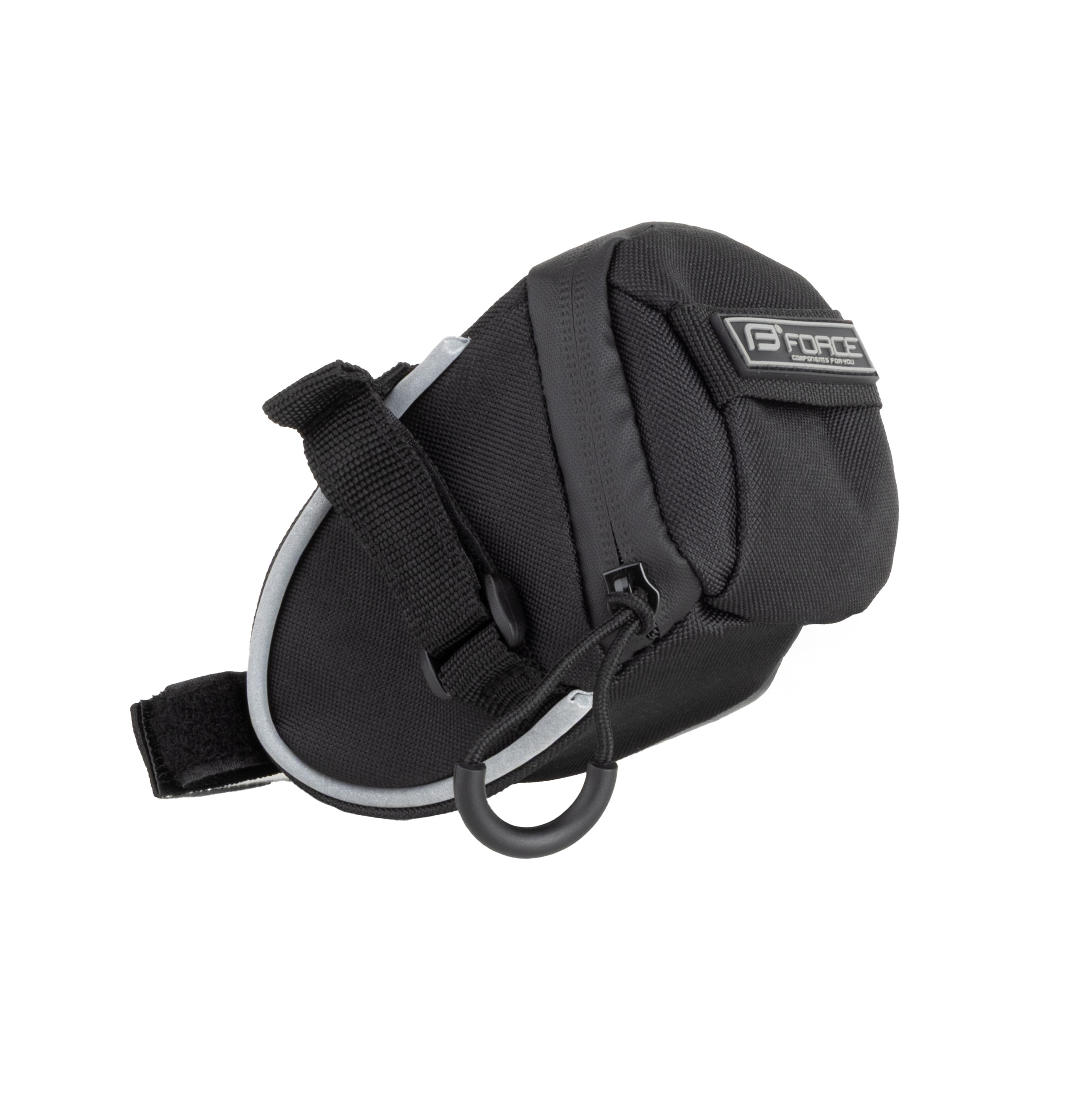 Brašna pod sedlo FORCE JET suchý zip,černá M