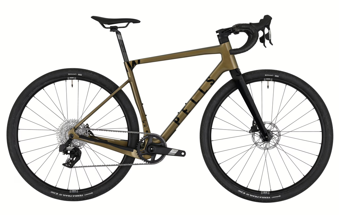 PELLS Raw Carbon 2 28", model 2025, barva Dijon Gold - ZDARMA dopravné, odborná montáž, seřízení a dárkový poukaz na nákup příslušenství!
