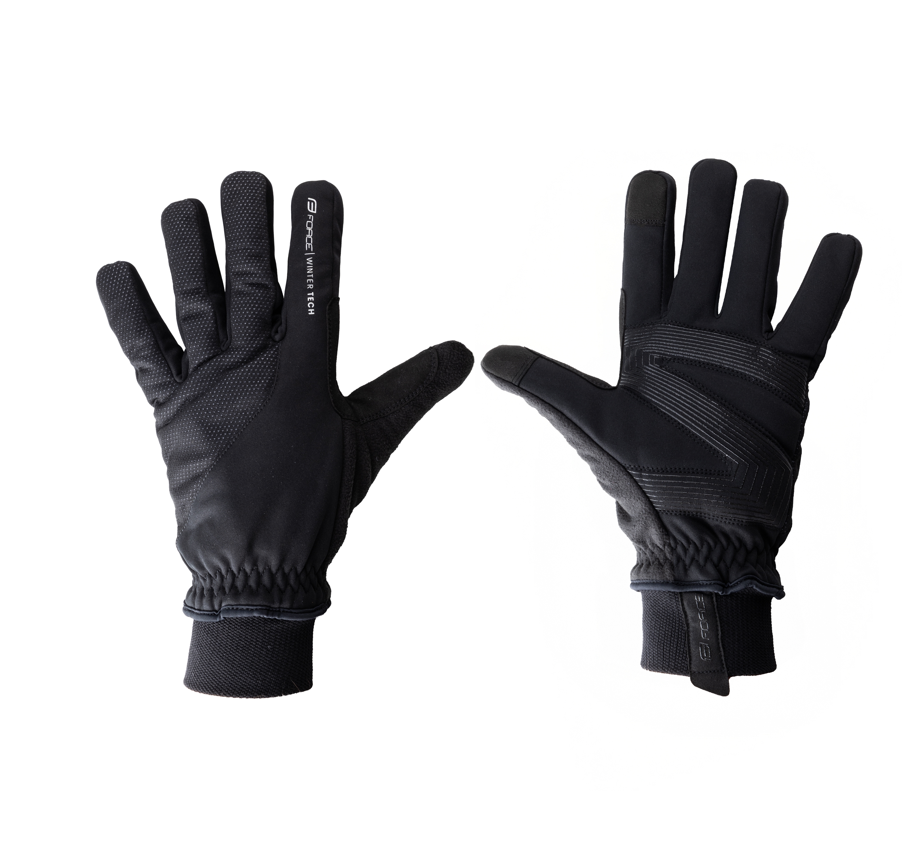 Rukavice FORCE WINTER TECH, černé