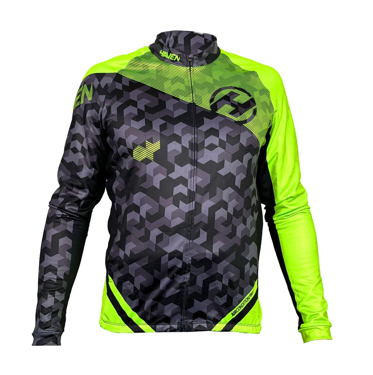 Dres zateplený HAVEN STRATO men black/green, velikost S