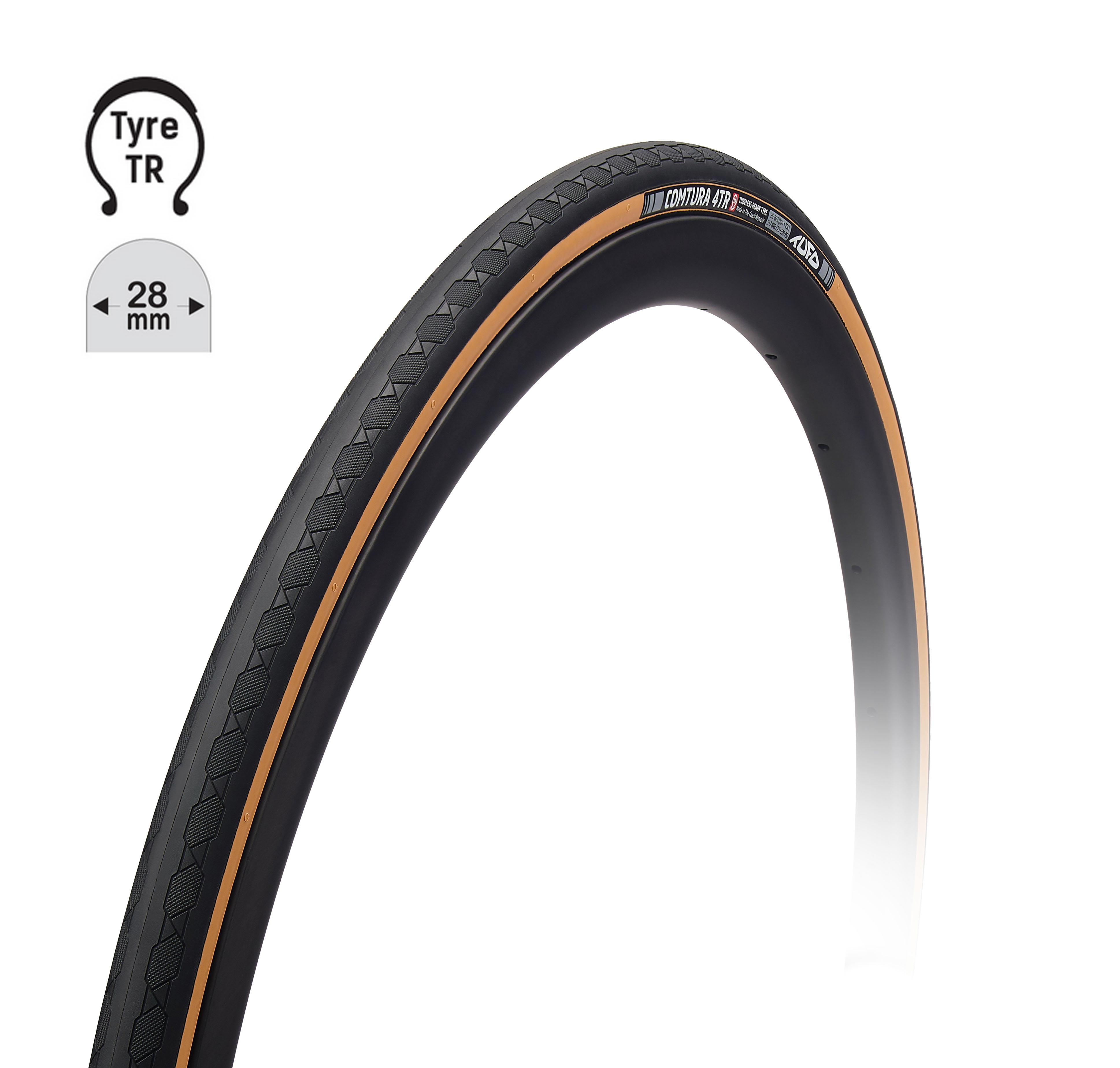Plášť TUFO Comtura 4TR28, 700 x 28C, kevlar, bezdušový černo-béžový