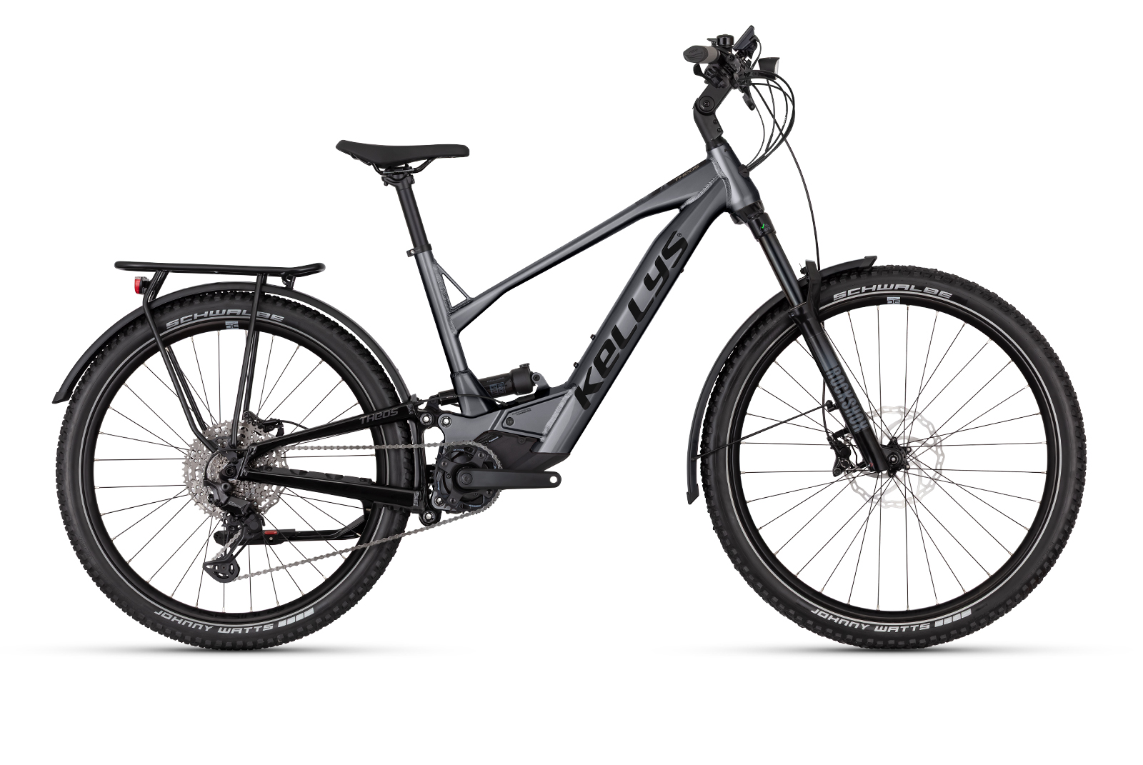 KELLYS Theos RSX40 P Shadow Grey 29"/27.5" 725Wh/20Ah, 2026 - ZDARMA dopravné, odborná montáž, seřízení a dárkový poukaz na nákup příslušenství!