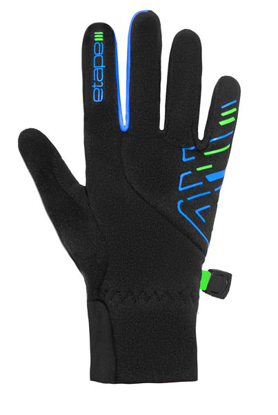 Dětské rukavice PUZZLE, černá/modrá