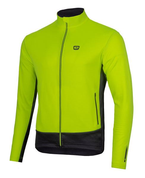 Pánská bunda/mikina ETAPE CORE 3.0, žlutá fluo/černá